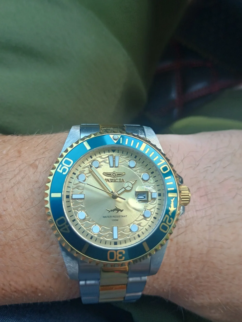 Invicta Pro Diver Currentwave Men's Watch - 43mm, Steel, Gold (30022)